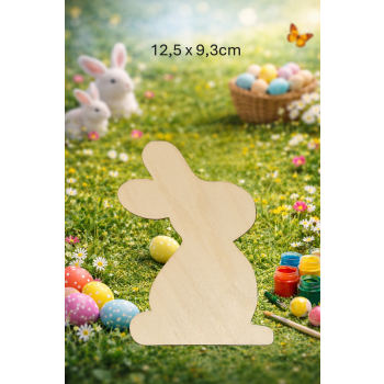 Królik 3 12,5cm "pluszak", królik 12,5cm "pluszak", sklejka 3mm